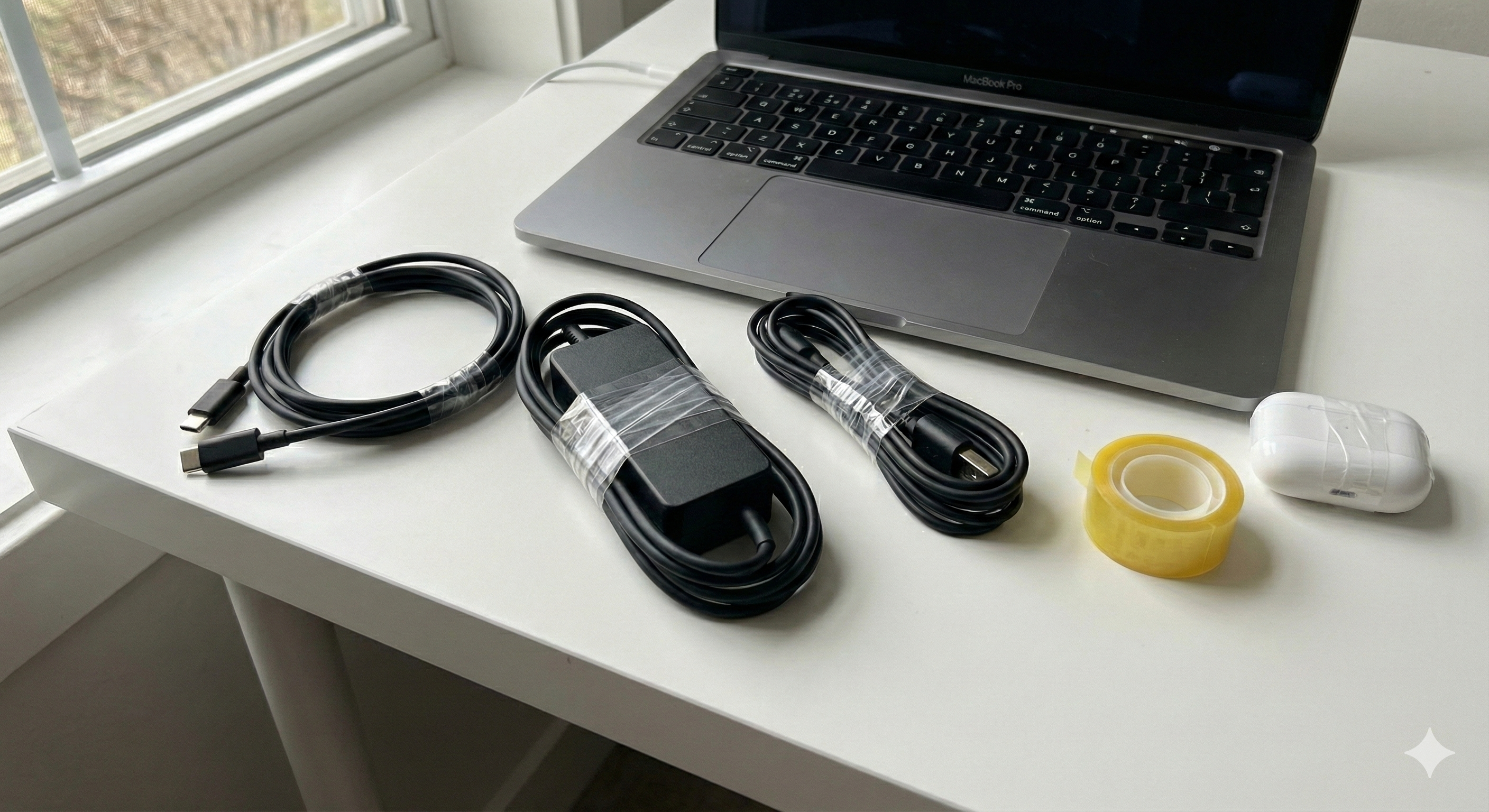 Homeowners managing cables and storage